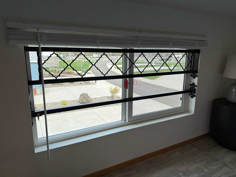 Custom metal window Fram and bar artwork