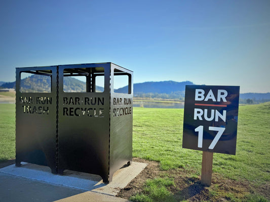 Custom Metal Recycling Bin